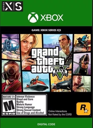 Gta V Nova Geração Código Global Xbox Series X, s