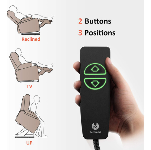 Mcombo Silla Reclinable Power Lift Con Reposapiés Extendido