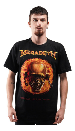Camiseta Oficial Megadeth Whos Burning Rock Activity