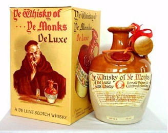 Whisky Ye Monks Vasija De Porcelana De Colección En Estuche