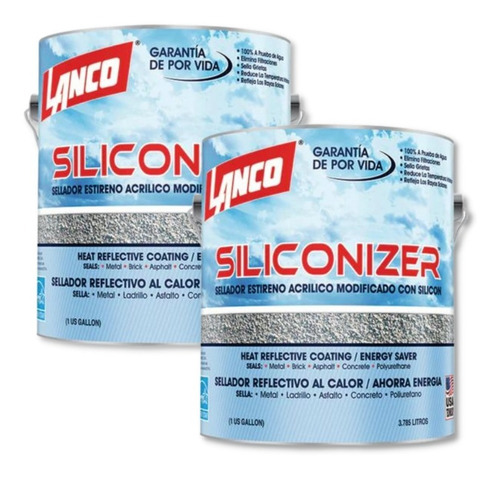 Sellador Impermeabilizante De Techos Siliconizer Lanco 1g