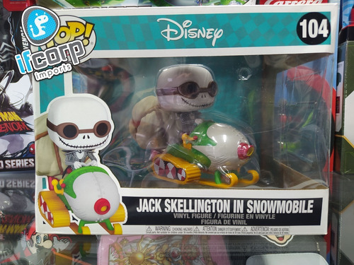 Funko Pop Riders Jack Skellington In Snowmobile Disney