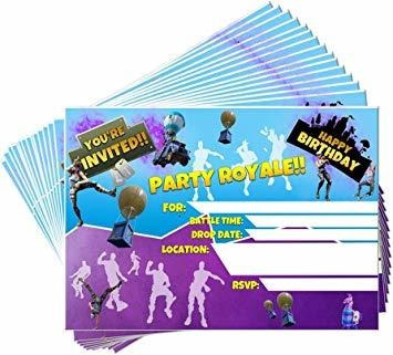 15 Invitaciones De Cumpleaños Para Videojuegos Con Sobres Pa