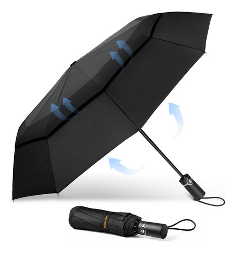 Tecknet Paraguas Resistente Al Viento Para Lluvia, Paraguas 