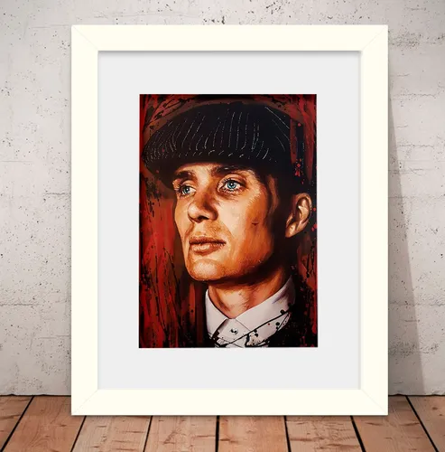 Quadro Peaky Blinders Poster 56x46cm Vidro + Paspatur W2591