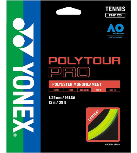 Yonex Polytour Pro 115 Juego De Cordajes De Tenis De Poliést
