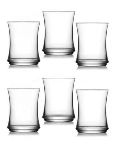 Set X 6 Vaso De Te 225 Ml Lav Lune Pack Color Vidrio