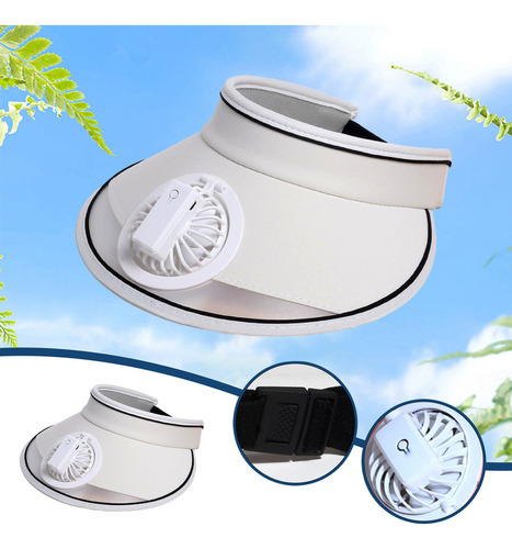 Gorro En L Con Ventilador Para Mujer, Sombrero Con Visera Pa