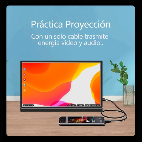 Monitor Portatil Para Laptops Y Consolas Pantalla 15,6'' Fhd