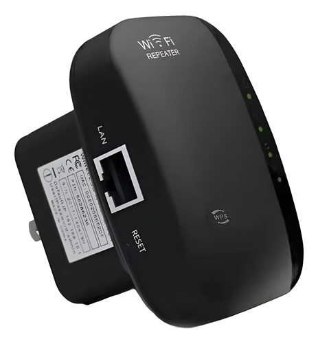 Repetidor/extensor Ap Wi-fi Inalámbrico Wifi De 300m Negro