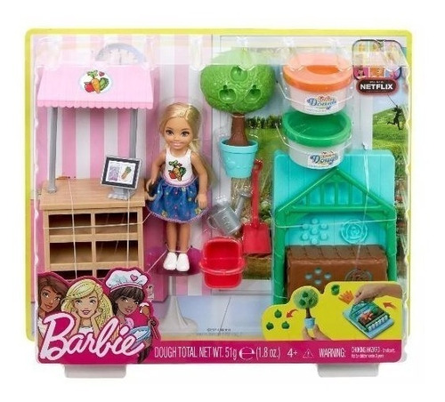 Barbie Chelsea Jardin Fruta Vegetales Plastilina Oferta Ya