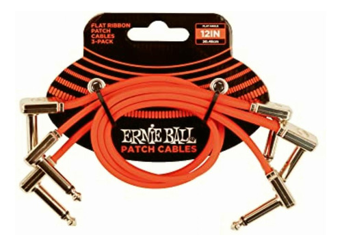 Ernie Ball Cable De Conexión Plano Para Pedales, 3