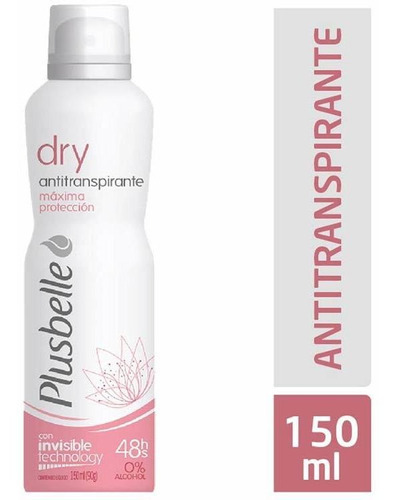 Antitranspirante Femenino Dry 150 Ml Plusbelle Des-antitr