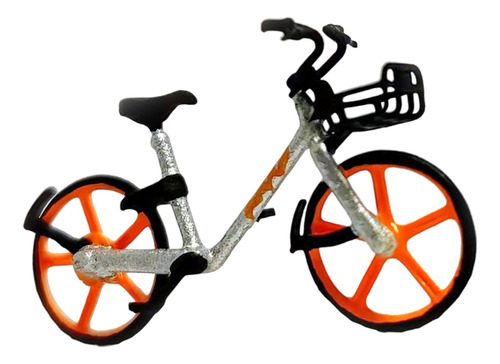 Figura De Modelo De Bicicleta 1/64, Diseño De Naranja