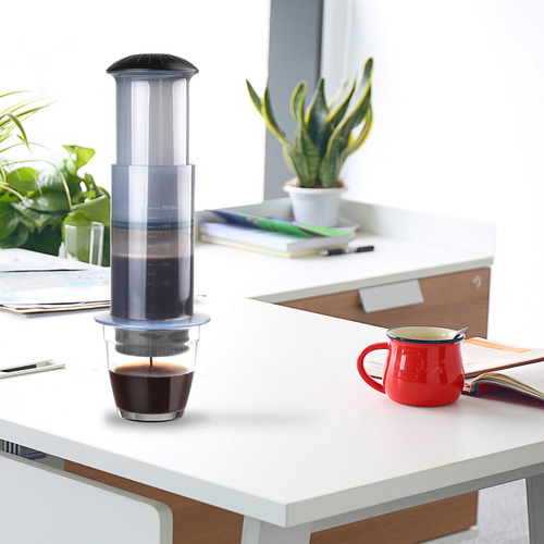 Cafetera Portátil Manual Con Filtro Café Y 50pcs Papel Para