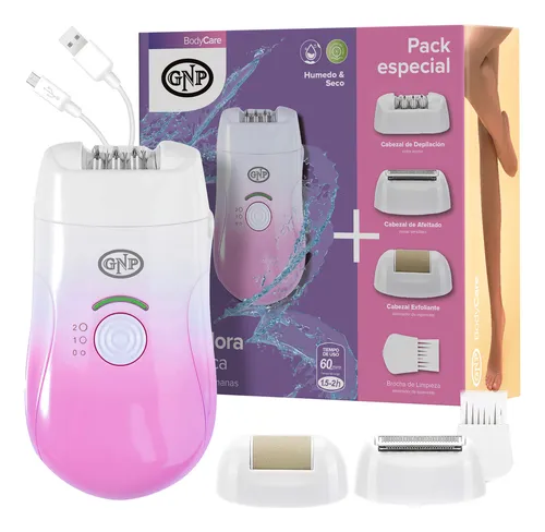 Depiladora Gnp 3 En 1 Body Care, Para Seco Y Húmedo. Inalámbrica. Piel Suave Por Semanas.