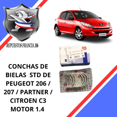 Conchas De Bielas Std Peugeot 206 / 207 / Partner 1.4 