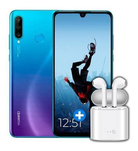 Huawei P30 Lite 128/4 + Lamina + Auric Inalam Gtia Oficial