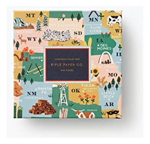 Rifle Paper Co. American Road Trip Ilustrated Jigsaw Sgqty