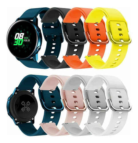 Indefinido Para Samsung Galaxy Watch Active 2, Silicona De 4