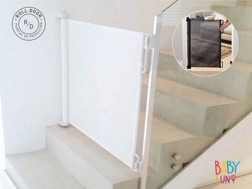 Imagen 3 de 6 de Puerta De Seguridad Retractil Bebes Escalera Roll Door®
