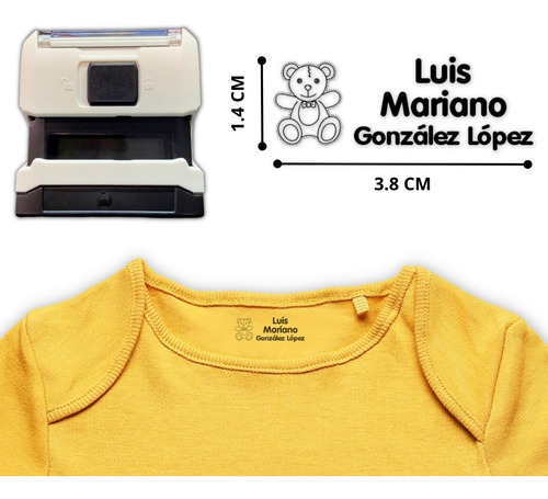 Imagen 1 de 10 de Sello Para Ropa Personalizado Para Marcar Prendas Y Objetos