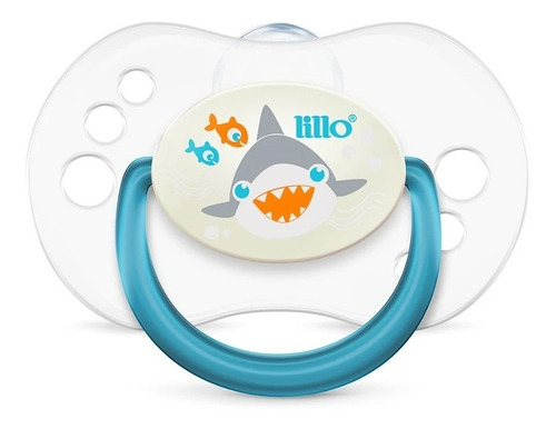 Imagem 1 de 2 de Chupeta Smart Glow Azul (+0) - Lillo