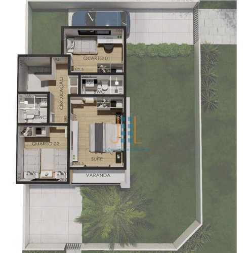 Imagem 9 de 14 de Sobrado No Parolin, Com 3 Quartos E Terraço - So1361