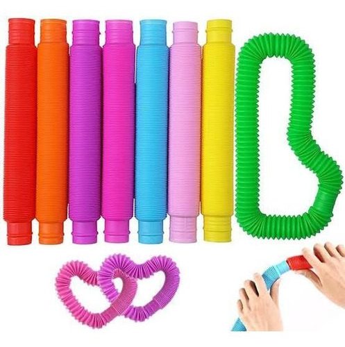Pop Tubes Sensoriales- Luces Juguetes Para Niños Adultos X 8