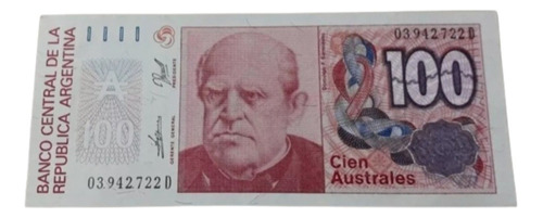 Bottero N 2847, Billete Argentina 100 Australes. Sc