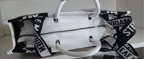 Bolsa Satchel Steve Madden Sm Logo Bag Color Negro