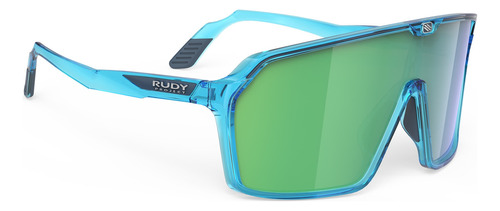 Gafas Ciclismo Rudyproject Spinshield Crystal Azur Rp Green Lente Verde