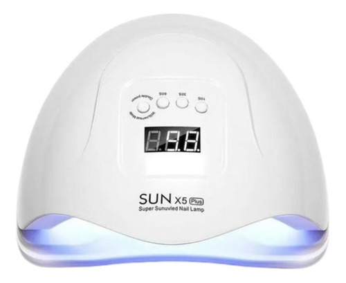 Cabina Uñas Uvled Sun X5 Plus 80w Display Potente Uñas Gel Color Blanco