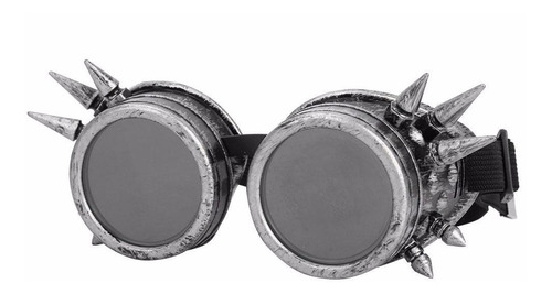 EXID Vintage Spiked Steampunk Goggles Gafas de Cosplay Doble Capa ABS a Prueba de Viento 