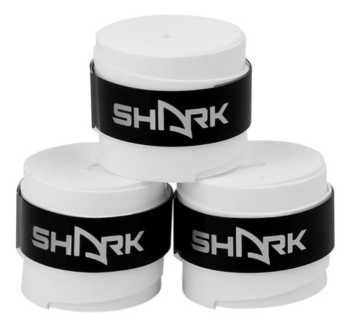 Overgrip Shark Pro Extra Tracky 0,6mm Branco - Kit Com 3