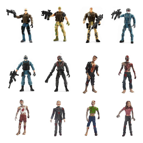 Ononce Army Men Zombie Action Action Figuras Soldier Juguete