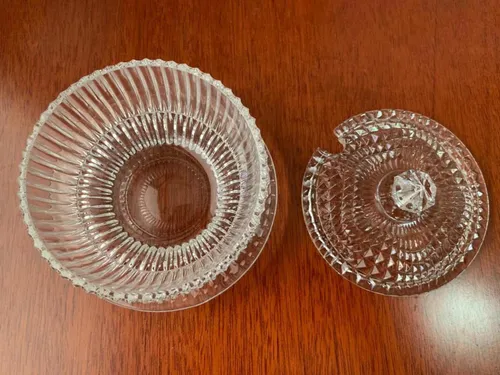 Quesera O Salsera De Cristal (Usado)