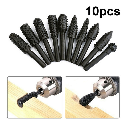 10-pack De Aleación De Acero Escofina De Madera Bur Burr