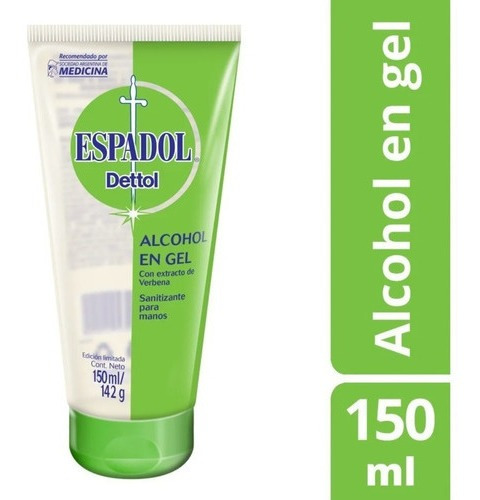 Alcohol En Gel Sanitizante Para Manos Espadol Pomo X 150 Ml