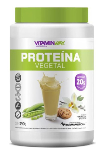 Proteína Vegetal Vegana Vitamin Way X 390g Aminos Bcaa Y B12