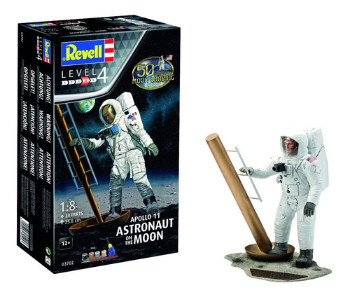 Revell - 1/8 - Apolo 11 Astronaut On The Moon  - 03702