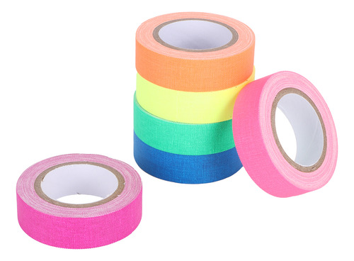 Juego De 6 Cintas Uv Fluorescentes, 5 M, Luminosas, Autoadhe