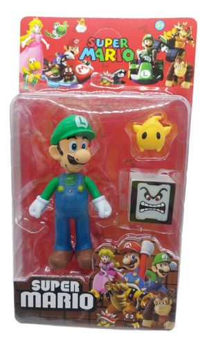 Figura Juguete Luigi Lumalee Super Mario Bross Bros Gris