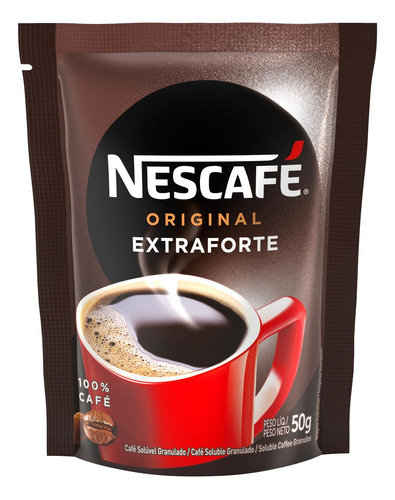 Café instantâneo  Nescafé Original Solúvel tradicional sem glúten sachê 50 g