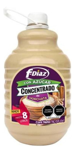 F-diaz Concentrado Para Agua Horchata 1 Lt Fruta Natural