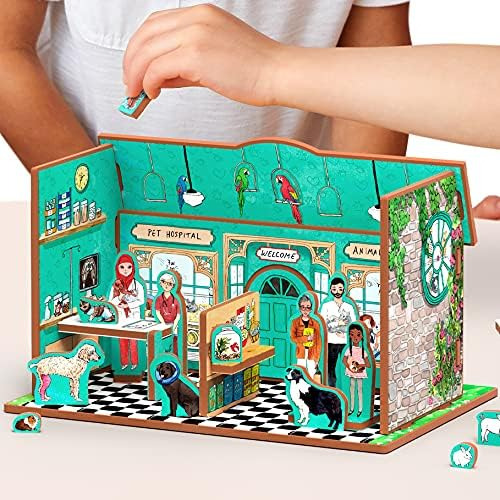Red Ridinghoods Animal Hospital 3d Puzzle - Juego De Libros