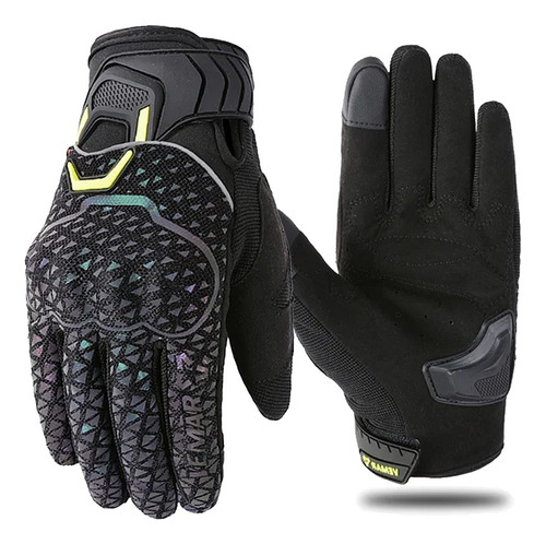 Guantes Reflectivos Proteccion Tactil Termico Moto Ciclismo