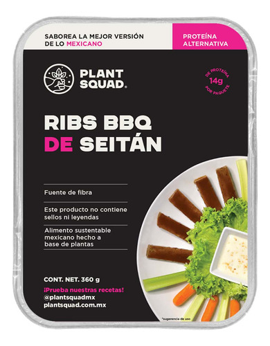 Costilla Seitán Bbq Plant Squad 360g