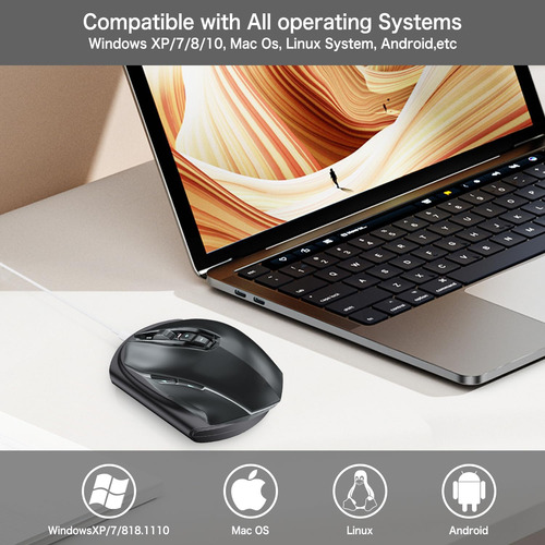 Infotop Mouse Jiggler, Ultradelgado, Silencioso Y Silencioso