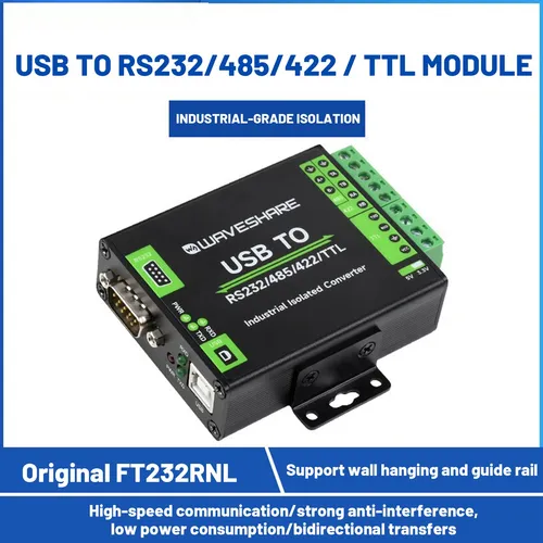 Convertidor Usb Aislado Digital Industrial Waveshare Ft232rn
